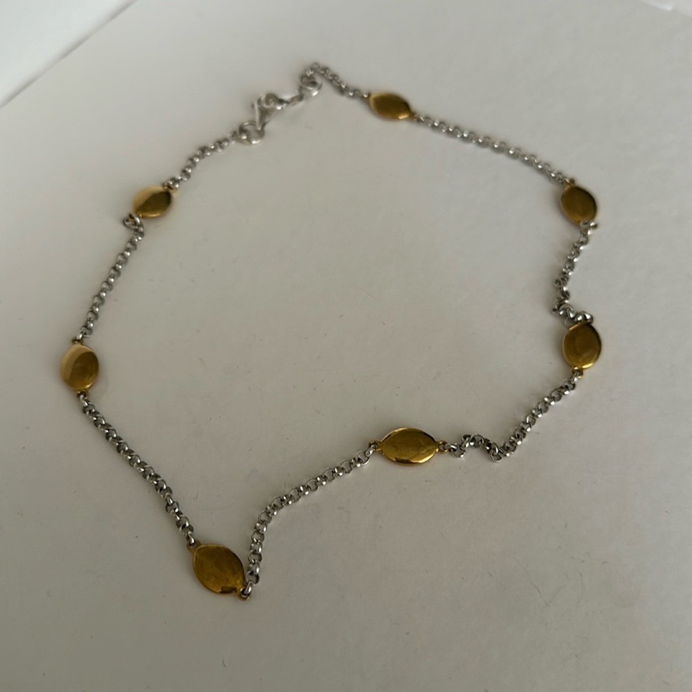RLM Sterling Silver and Brass 18” Necklace